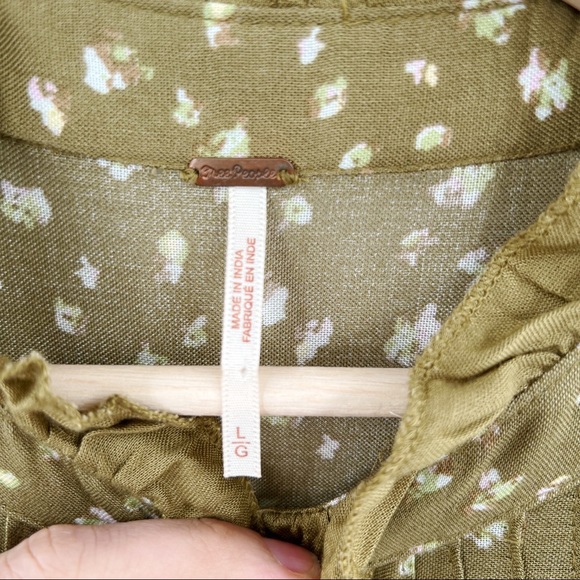 Free People rare feelings maxi green dress - Picture 7 of 8